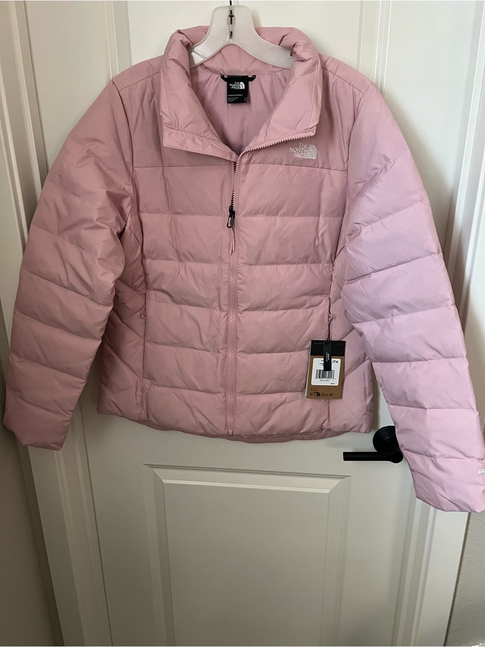 The North Face Women’s Pastel Pink Quilted Puffer Jacket